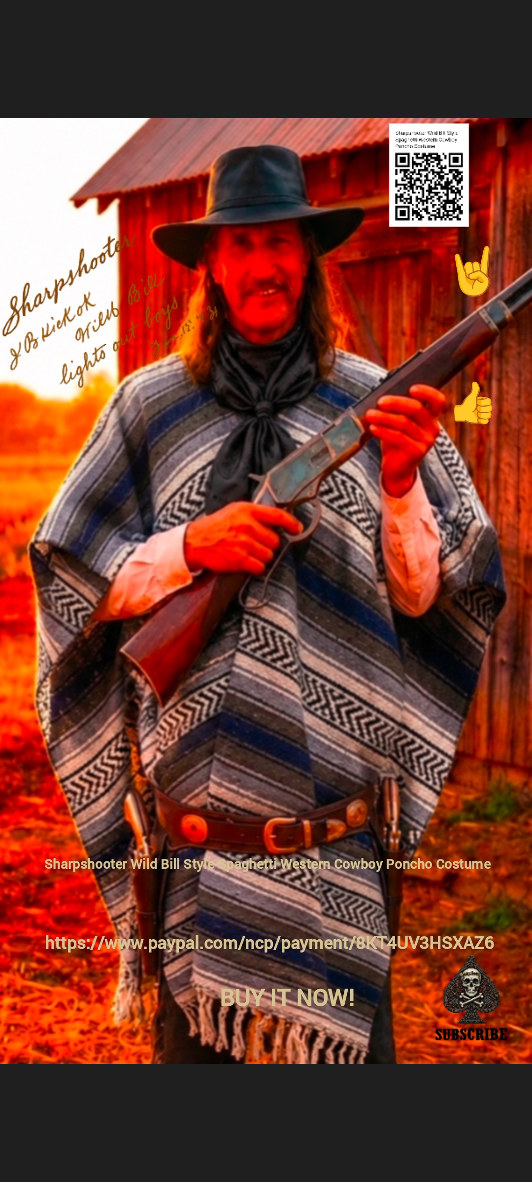 Sharpshooter-Wild-Bill-Style-Spaghetti-Western-Cowboy-Poncho-Costume (8)